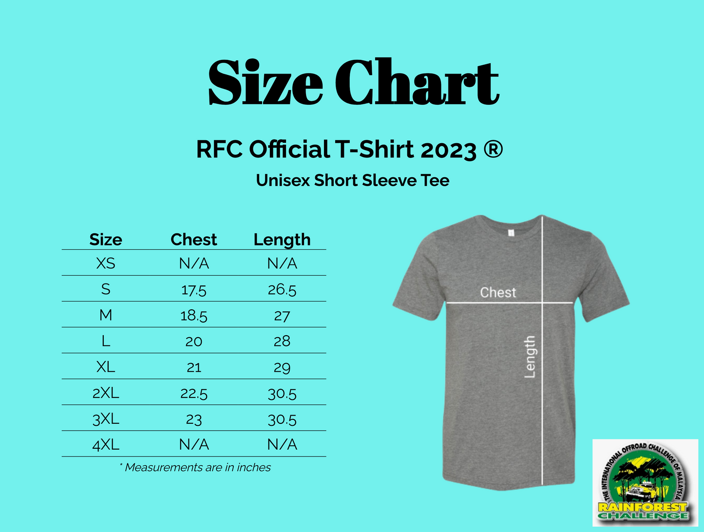 RFC Rainforest Challenge Grand Final 2023 26th Year Official T-Shirt (Limited)
