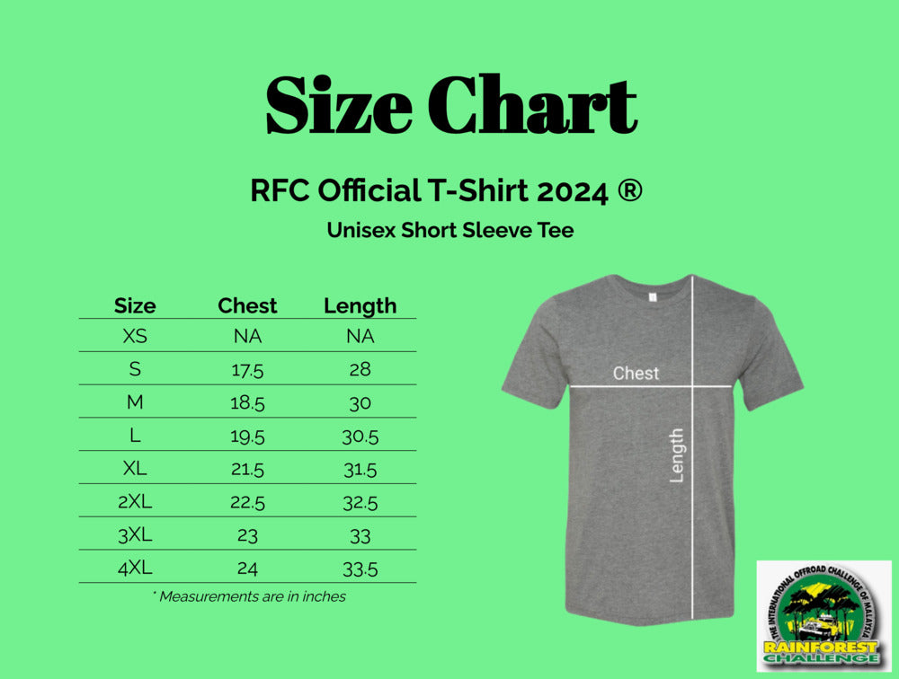 RFC Rainforest Challenge 2024 GrandFinal 27th Year Official T-Shirt (Special Edition)