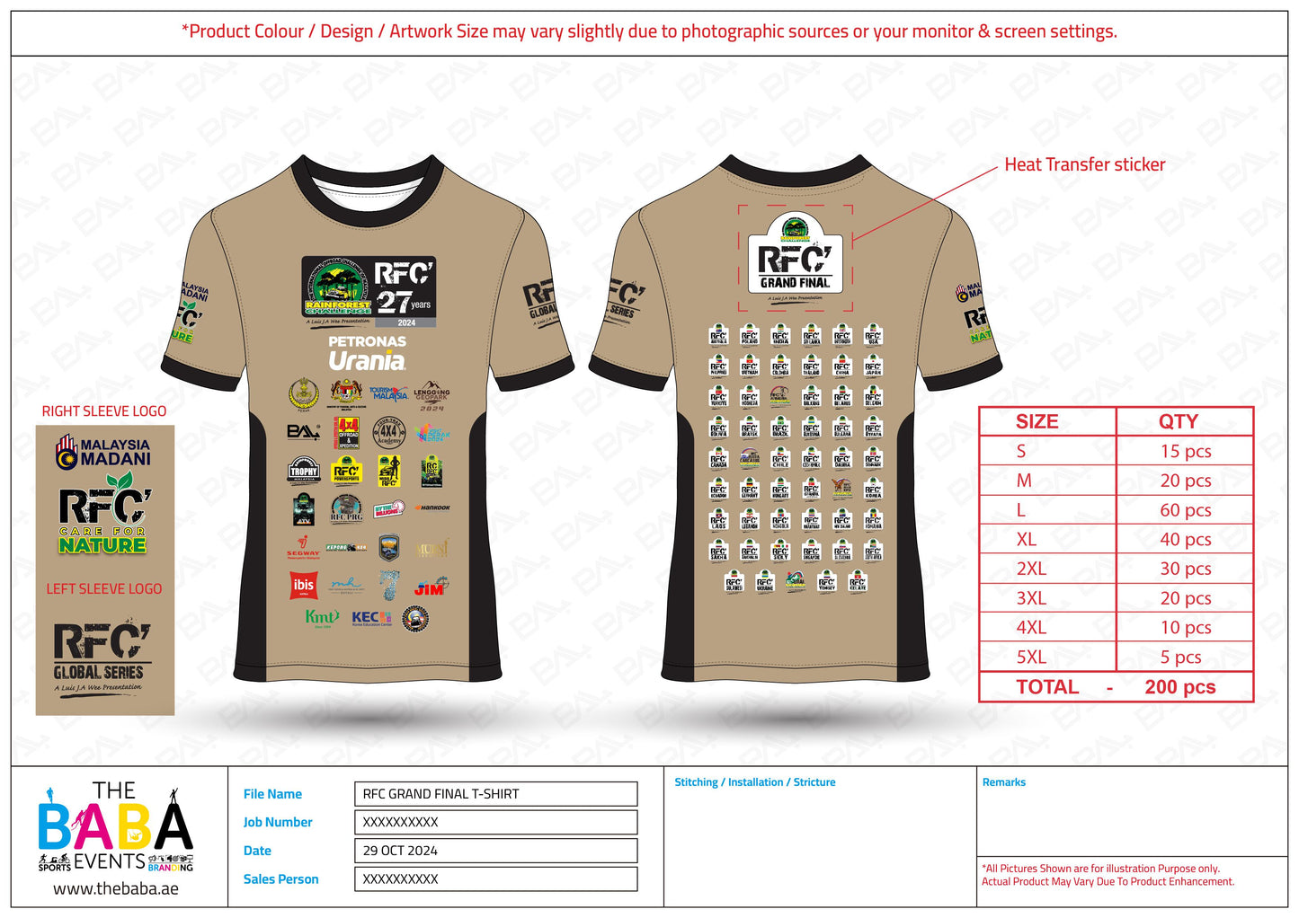 RFC Rainforest Challenge 2024 GrandFinal 27th Year Official T-Shirt (Special Edition)
