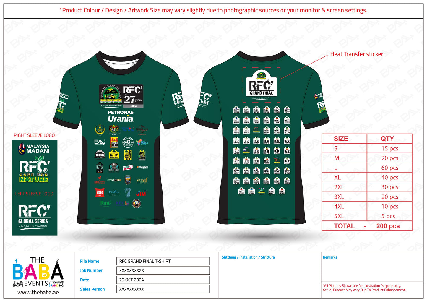 RFC Rainforest Challenge 2024 GrandFinal 27th Year Official T-Shirt (Special Edition)