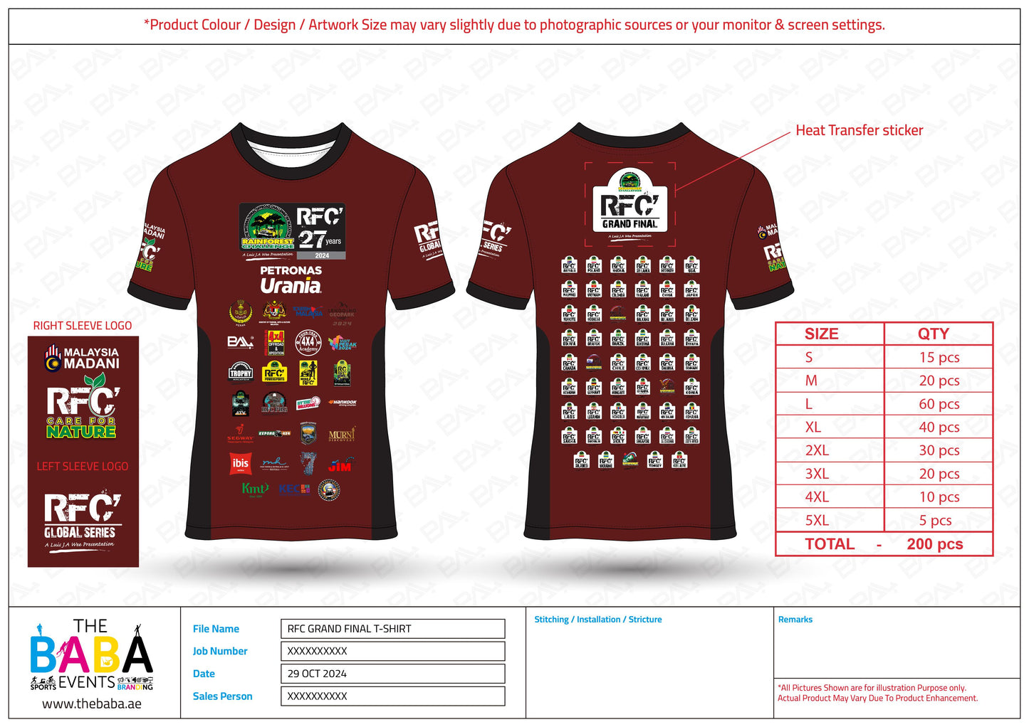 RFC Rainforest Challenge 2024 GrandFinal 27th Year Official T-Shirt (Special Edition)